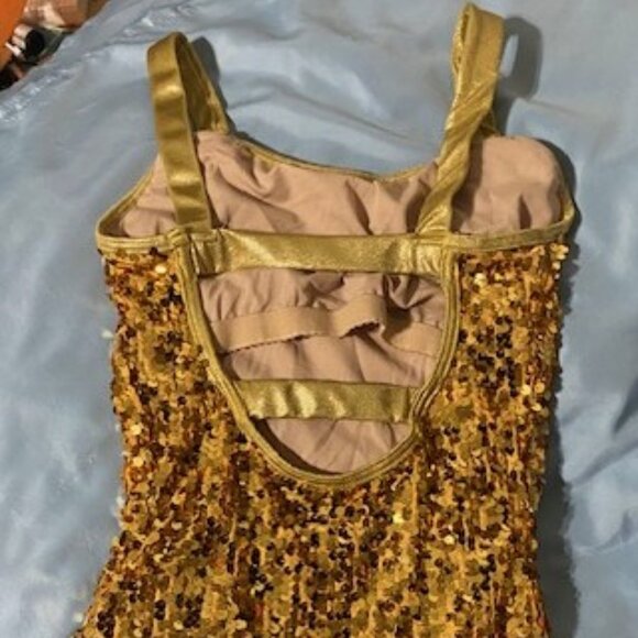 Balera Dancewear Gold Ultra Sparkle one piece - Picture 4 of 6